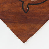 Virgo Zodiac Sign in Rich Mahogany Wood Style Fleecedecke (Ecke)