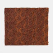 Virgo Zodiac Sign in Rich Mahogany Wood Style Fleecedecke (Vorderseite (Horizontal))