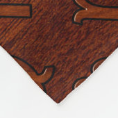 Virgo Zodiac Sign in Rich Mahogany Wood Style Fleecedecke (Ecke)