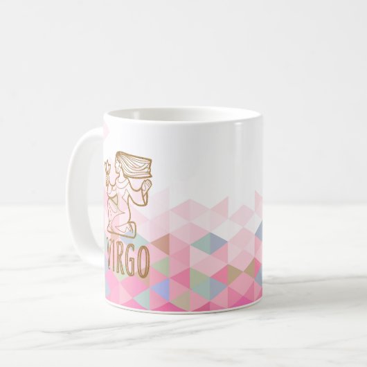 Virgo Zodiac Sign Kaffeetasse (Vorderseite Links)