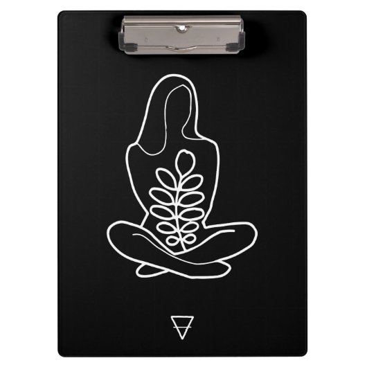 Virgo Zodiac Sign Klemmbrett (Vorderseite)