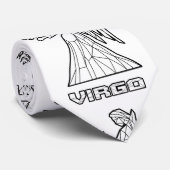 Virgo Zodiac Sign Krawatte (Gerollt)
