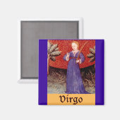 Virgo Zodiac Sign Magnet (Vorderseite/Rückseite)