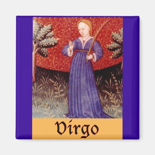 Virgo Zodiac Sign Magnet (Vorne)