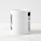 Virgo Zodiac Sign mit Nutrition Facts, Jumbo-Tasse (Vorderseite)