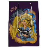Virgo Zodiac Sign Mittlere Geschenktüte (Rückseite)