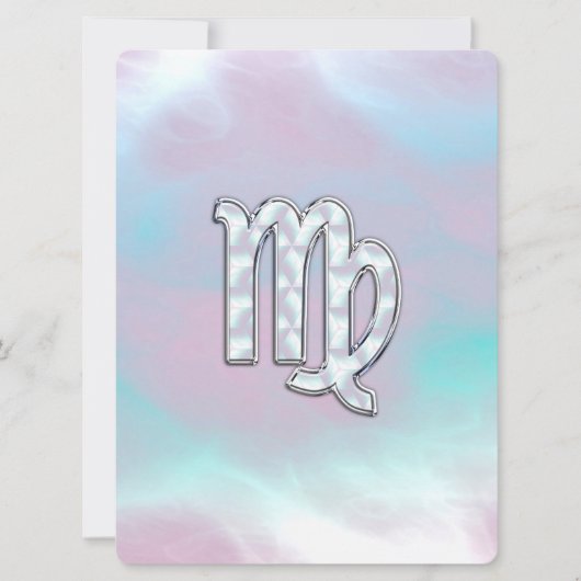 Virgo Zodiac Sign on Pastels Mutter von Pearl (Vorderseite)