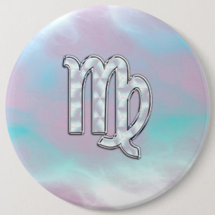 Virgo Zodiac Sign on Pastels Mutter von Pearl Button