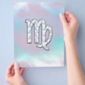 Virgo Zodiac Sign on Pastels Mutter von Pearl Flyer (Hand)