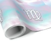 Virgo Zodiac Sign on Pastels Mutter von Pearl Geschenkpapier (Rolleneckpunkt)
