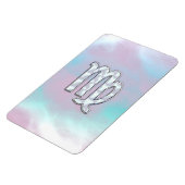 Virgo Zodiac Sign on Pastels Mutter von Pearl Magnet (Linke Seite)
