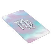 Virgo Zodiac Sign on Pastels Mutter von Pearl Magnet (Rechte Seite)