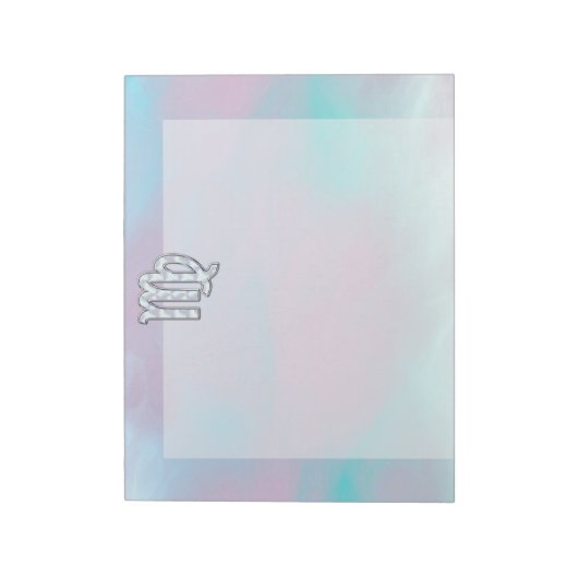 Virgo Zodiac Sign on Pastels Mutter von Pearl Notizblock (Rotiert)