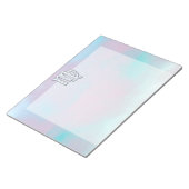 Virgo Zodiac Sign on Pastels Mutter von Pearl Notizblock (angewinkelt)