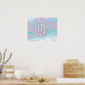 Virgo Zodiac Sign on Pastels Mutter von Pearl Poster (Küche)