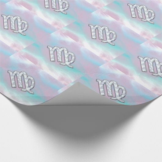 Virgo Zodiac Sign on Pastels Mutter von Pearl Styl Geschenkpapier (Ecke)