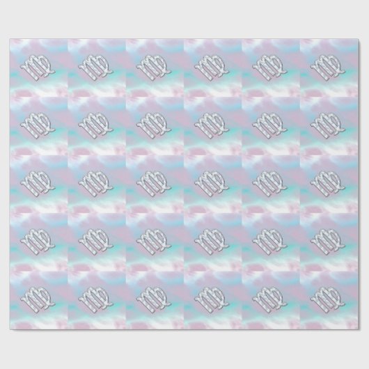 Virgo Zodiac Sign on Pastels Mutter von Pearl Styl Geschenkpapier (Flach)