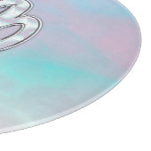 Virgo Zodiac Sign on Pastels Mutter von Pearl Styl Schneidebrett (Ecke)