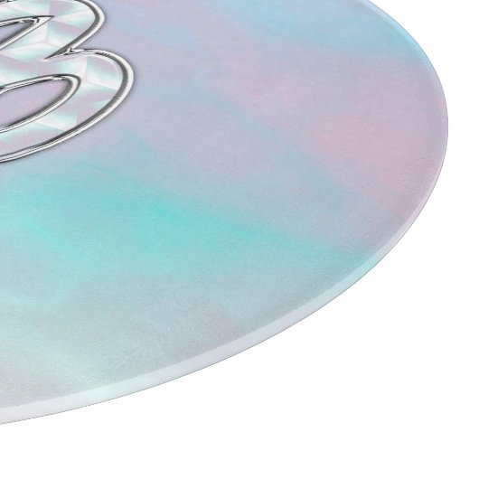 Virgo Zodiac Sign on Pastels Mutter von Pearl Styl Schneidebrett (Ecke)
