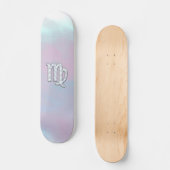 Virgo Zodiac Sign on Pastels Mutter von Pearl Styl Skateboard (Vorderseite)