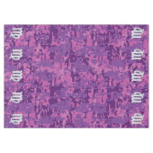 Virgo Zodiac Sign Pink Fuchsia Digital Camouflage Tischdecke (Vorderseite (Horizontal))