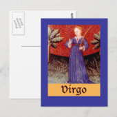 Virgo Zodiac Sign Postkarte (Vorne/Hinten)