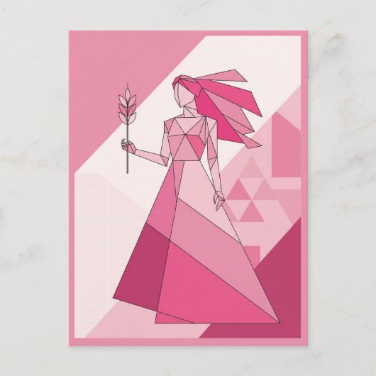 Virgo Zodiac Sign Postkarte (Vorderseite)