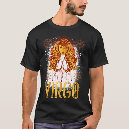 Virgo Zodiac Sign T-Shirt (Vorderseite)