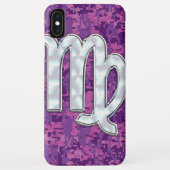Virgo Zodiac Sign Vibransia Digitale Camouflage Case-Mate iPhone Hülle (Rückseite)