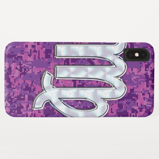 Virgo Zodiac Sign Vibransia Digitale Camouflage Case-Mate iPhone Hülle (Rückseite (Horizontal))