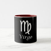 Virgo Zodiac Sign Zweifarbige Tasse (Mittel)