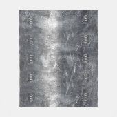 Virgo Zodiac Signage Silver Distressed Style Fleecedecke (Vorderseite)