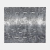 Virgo Zodiac Signage Silver Distressed Style Fleecedecke (Vorderseite (Horizontal))
