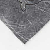 Virgo Zodiac Signage Silver Distressed Style Fleecedecke (Ecke)