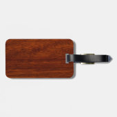 Virgo Zodiac Signature im Mahagoni-Holzstil Gepäckanhänger (Rückseite horizontal)