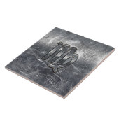 Virgo Zodiac Signierung in Grunge Bedresste Style Fliese (Seite)