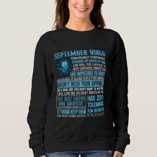Virgo Zodiac Signs Astrologie September Geburtstag Sweatshirt