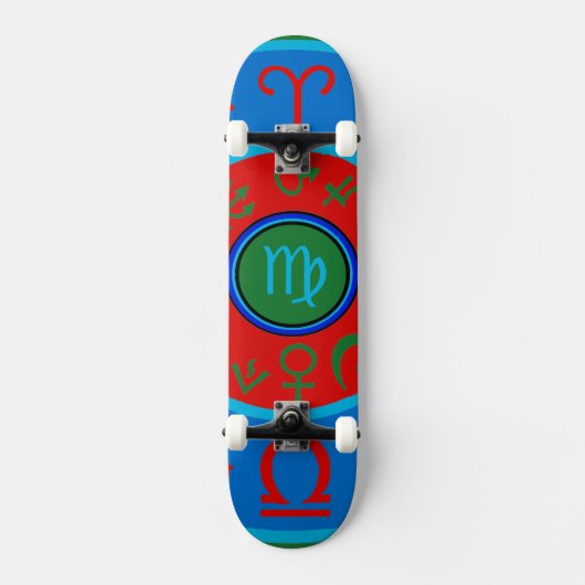 Virgo Zodiac Skateboard (Vorderseite)