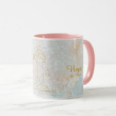 Virgo Zodiac Star Sign Celestial Monogram Glitzer Tasse (VorderseiteRechts)