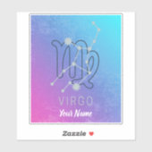 Virgo Zodiac Star Sign Horoscope Constellation Aufkleber (Blatt)