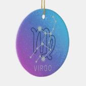 Virgo Zodiac Star Sign Horoscope Constellation Keramik Ornament (Rechts)