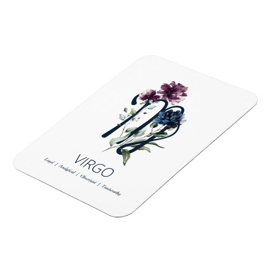 Virgo Zodiac Star Sign Magnet (Linke Seite)