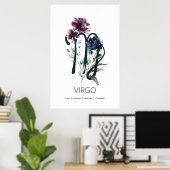 Virgo Zodiac Star Sign Poster (Heimbüro)