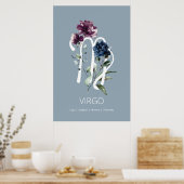 Virgo Zodiac Star Sign Poster (Küche)
