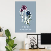 Virgo Zodiac Star Sign Poster (Heimbüro)
