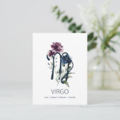 Virgo Zodiac Star Sign Postkarte (Stehend Vorderseite)