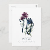 Virgo Zodiac Star Sign Postkarte (Vorne/Hinten)