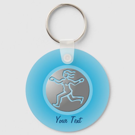 Virgo Zodiac Star Sign Premium Silver Schlüsselanhänger (Vorderseite)