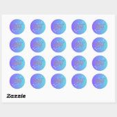 Virgo Zodiac Sticker Blue (Blatt)