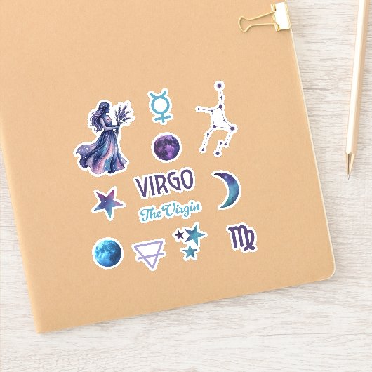 Virgo Zodiac Sticker Collection (Notizbuch)